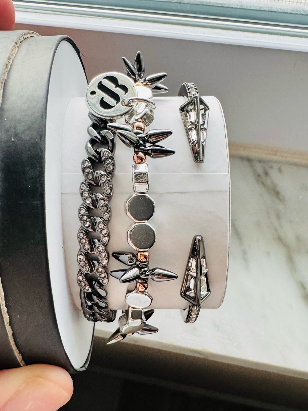 Bomb Party Fall Luxe Stack - Hematite/RG/ Silver